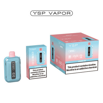 500mAh 15ml 10000 Puff Vape Τύπου C Αναφορτιζόμενο Vape Box με οθόνη