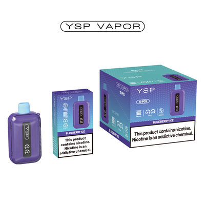 500mAh 15ml 10000 Puff Vape Τύπου C Αναφορτιζόμενο Vape Box με οθόνη