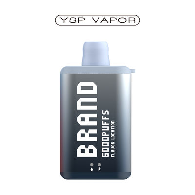 10 ml 6000 Puff Vape E Cigarette επαναφορτιζόμενο μόνιμο κουτί βιπ