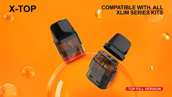 2 ml Συμβατό φυσίγγιο TPD Συμμορφούμενο επαναγεμιστέο Κενό PCTG φυσίγγιο Ανοιχτό Σύστημα 0, 6 / 0, 8 ohm mesh VS OXVA